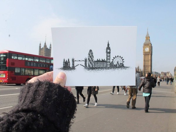 Postkarte - Skyline London