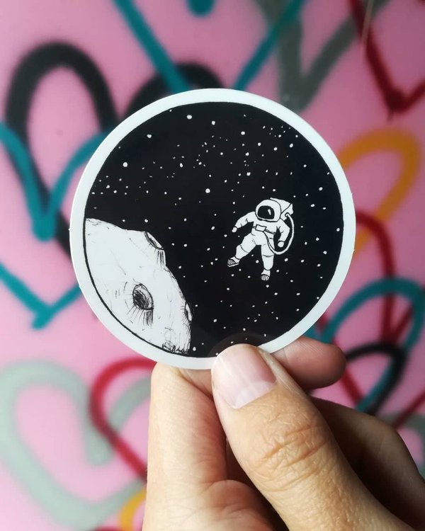 Sticker Fly me to the moon