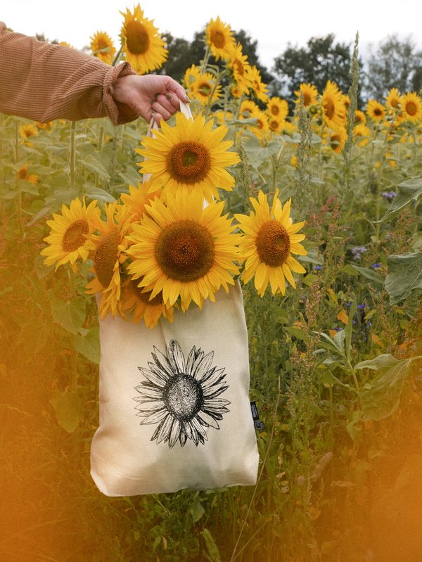 Baumwolltasche - Sonnenblume
