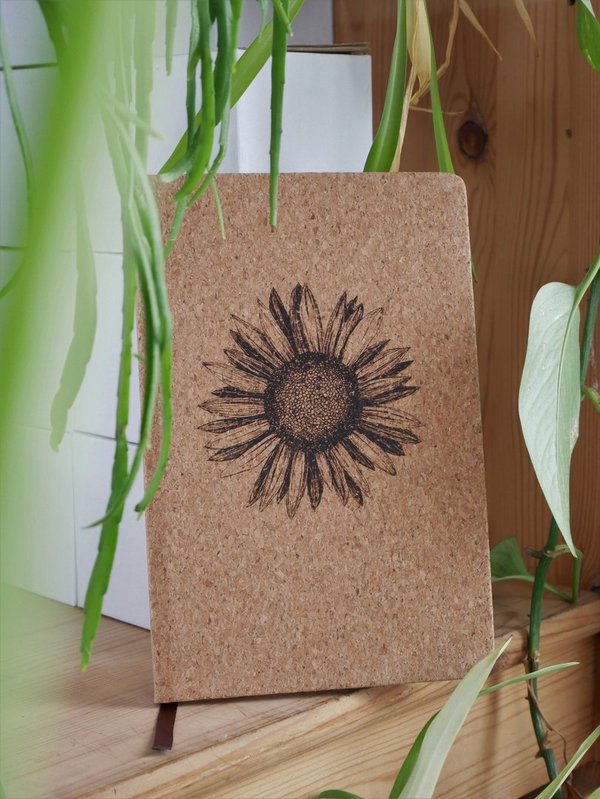 Korkbuch - Sonnenblume