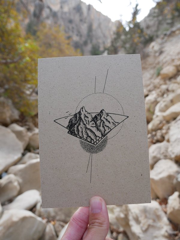 Postkarte - Berge