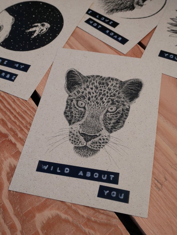 Postkarte - Wild about you