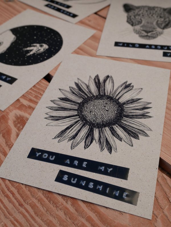 Postkarte - You are my sunshine