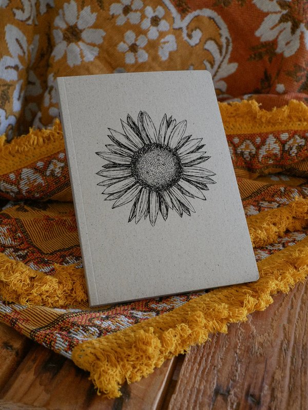 Graspapierbuch Sonnenblume